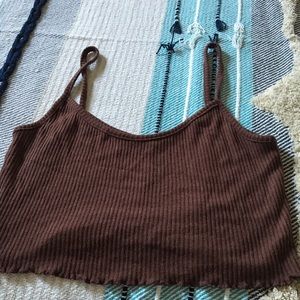 Brown Crop top